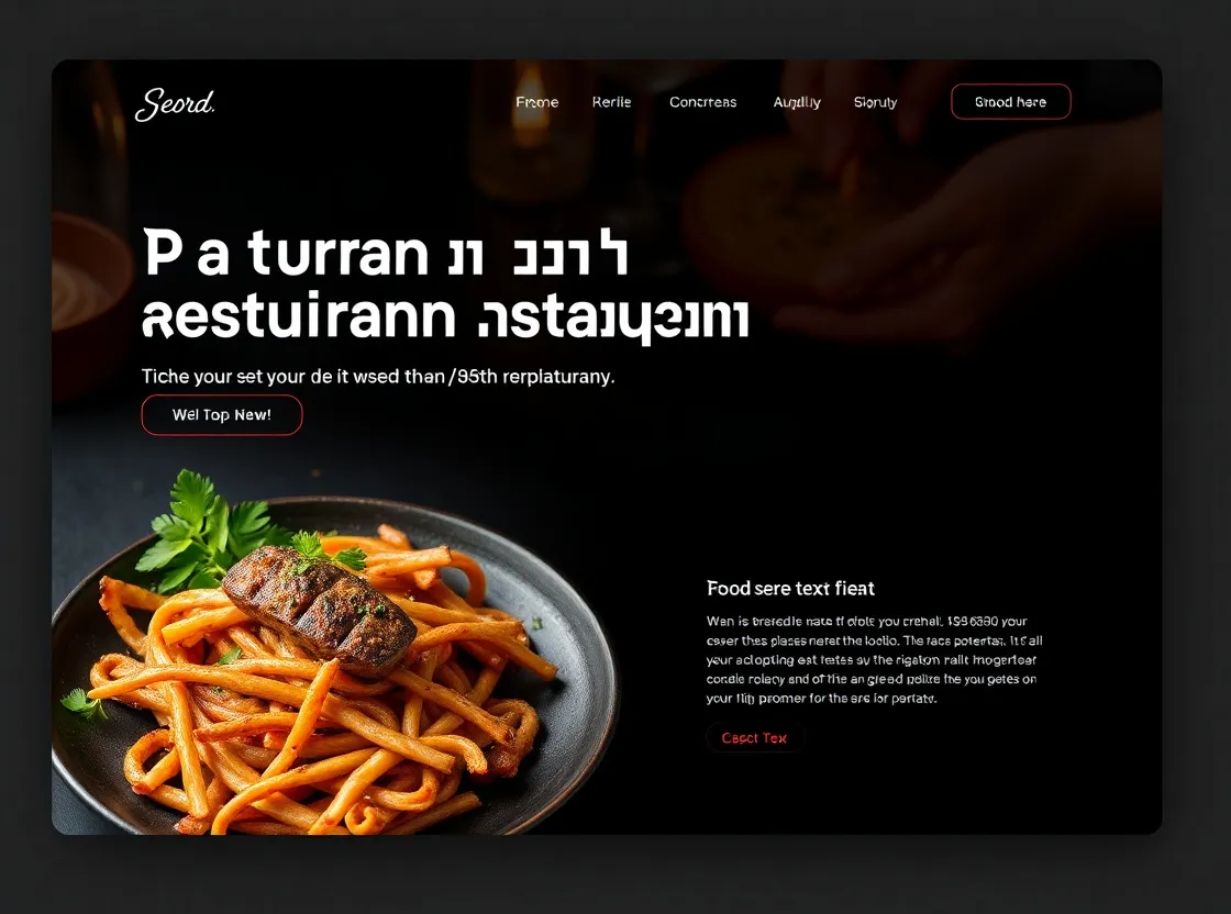 דף נחיתה למסעדה