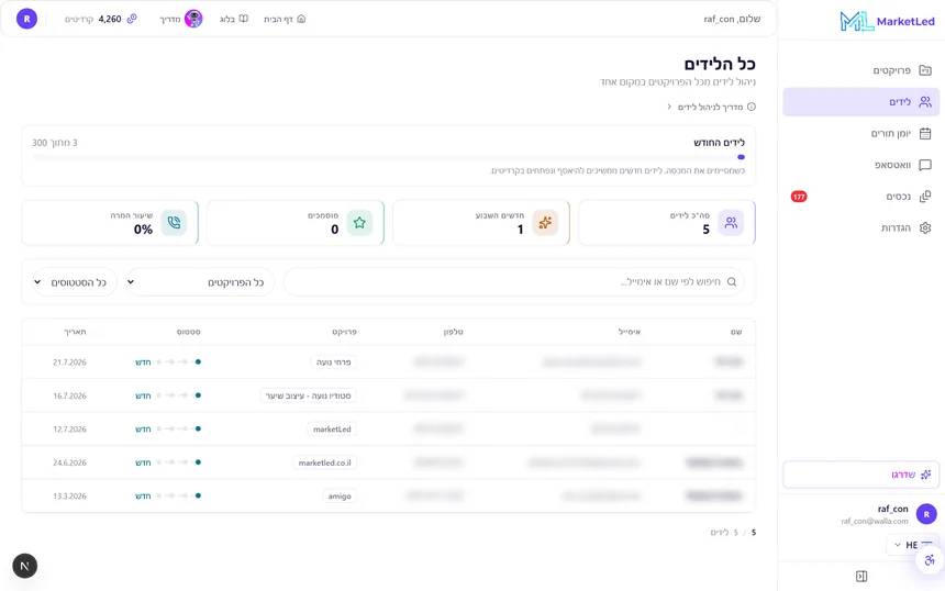 ניהול לידים